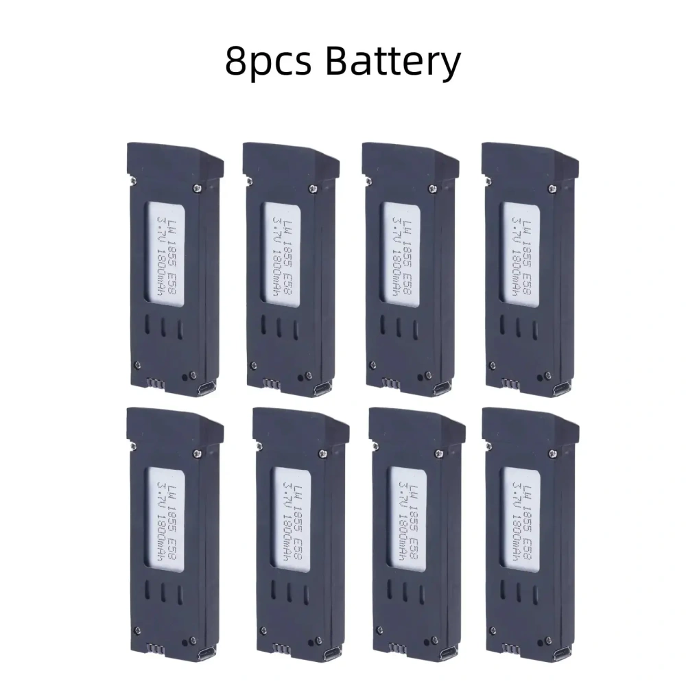 1800mAh 3.7V Battery For E58 JY019 S168 RC Drone Quadcopter 3.7V Lipo Battery For RC E58 Drone Rechargeable Battery 1-10PCS