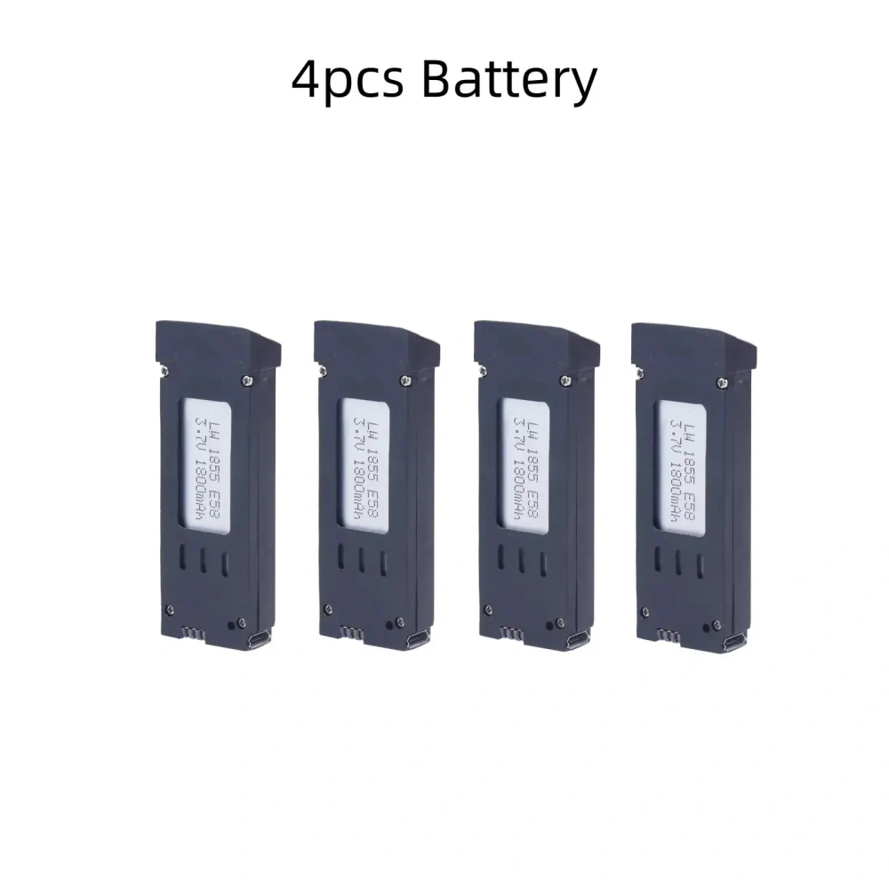 1800mAh 3.7V Battery For E58 JY019 S168 RC Drone Quadcopter 3.7V Lipo Battery For RC E58 Drone Rechargeable Battery 1-10PCS