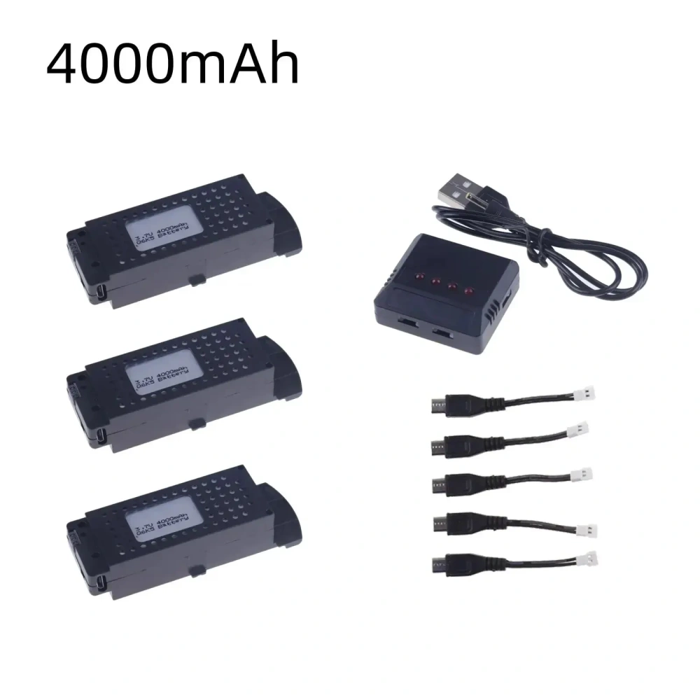 Q6 S6 G6 T6 K5 Drones Battery 3.7V 4000mAh for G6 S6 8K RC Quadcopter Spare Parts For G6 Pro Rechargeable Lipo Battery