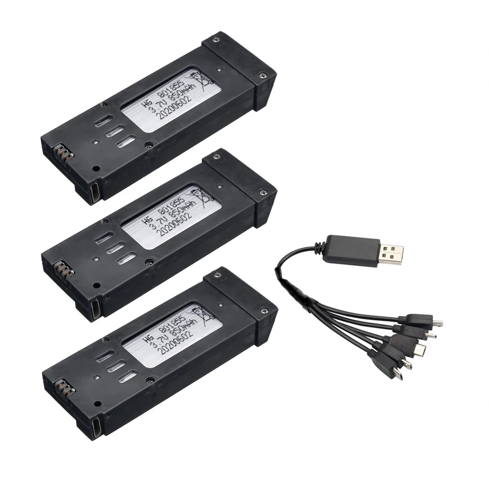 3.7V 850mAh RC Drone Battery for E58 E68 L800 S168 JY019 998PRO RC Quadcopter UAV Drones Spare Battery