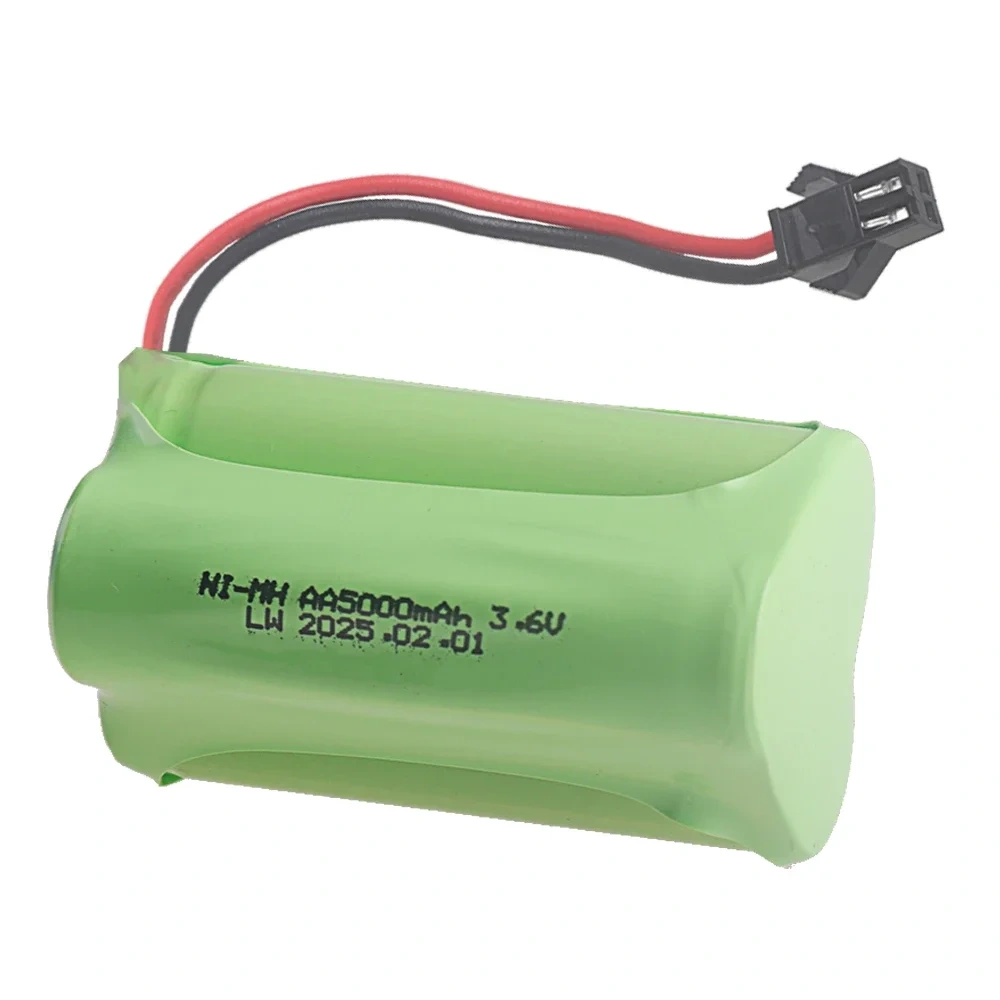 3.6V 5000mAh Ni-MH Rechargeable Battery Pack An Charger For Remote Control Toys Car Boat Tools Model accessories 3.6V AA Battery
