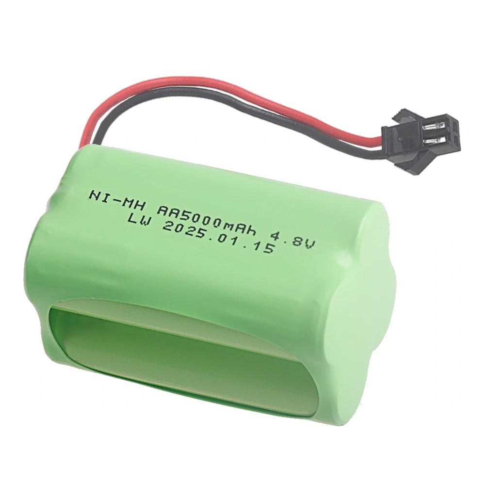 4.8V 5000mAh Rechargeable NiMH Battery For RC Cars Robots Tank Gun Boats toys parts T Model With SM Plug AA 4.8 v Battery Pack