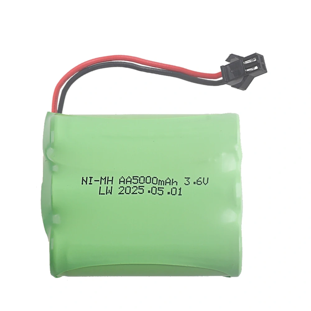 (SM PLUG) 3.6V Ni-MH Battery Pack AA 3.6V 5000mAh Rechargeable Battery For Rc toys Car Truck Tank Robot Boat Parts 3.6 v 3000mah