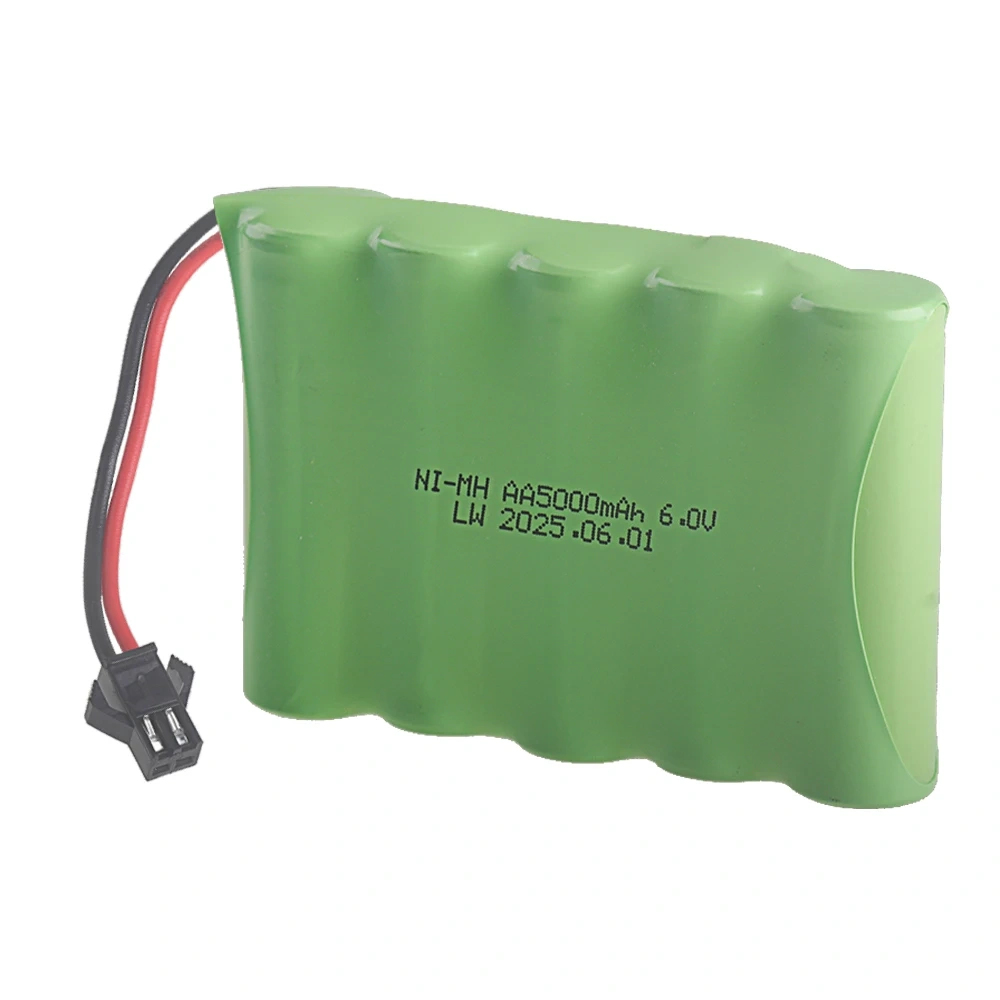 6V 5000mAh NIMH SM-2P Plug AA Battery For RC Toys Cars Robots Tanks Gun Boats 5*Aa NI-MH 3000mah 6v Rechargeable Battery Pack