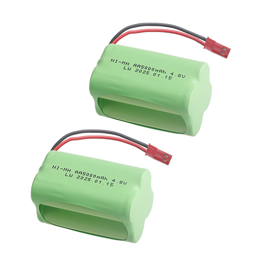 2Pcs 4.8V 5000mah NiMH AA Battery SM/JST/Tamiya-2P PLUG For Rc toys Cars Tank Robot Boats Guns Ni-MH AA 4.8V Rechargeable Battery