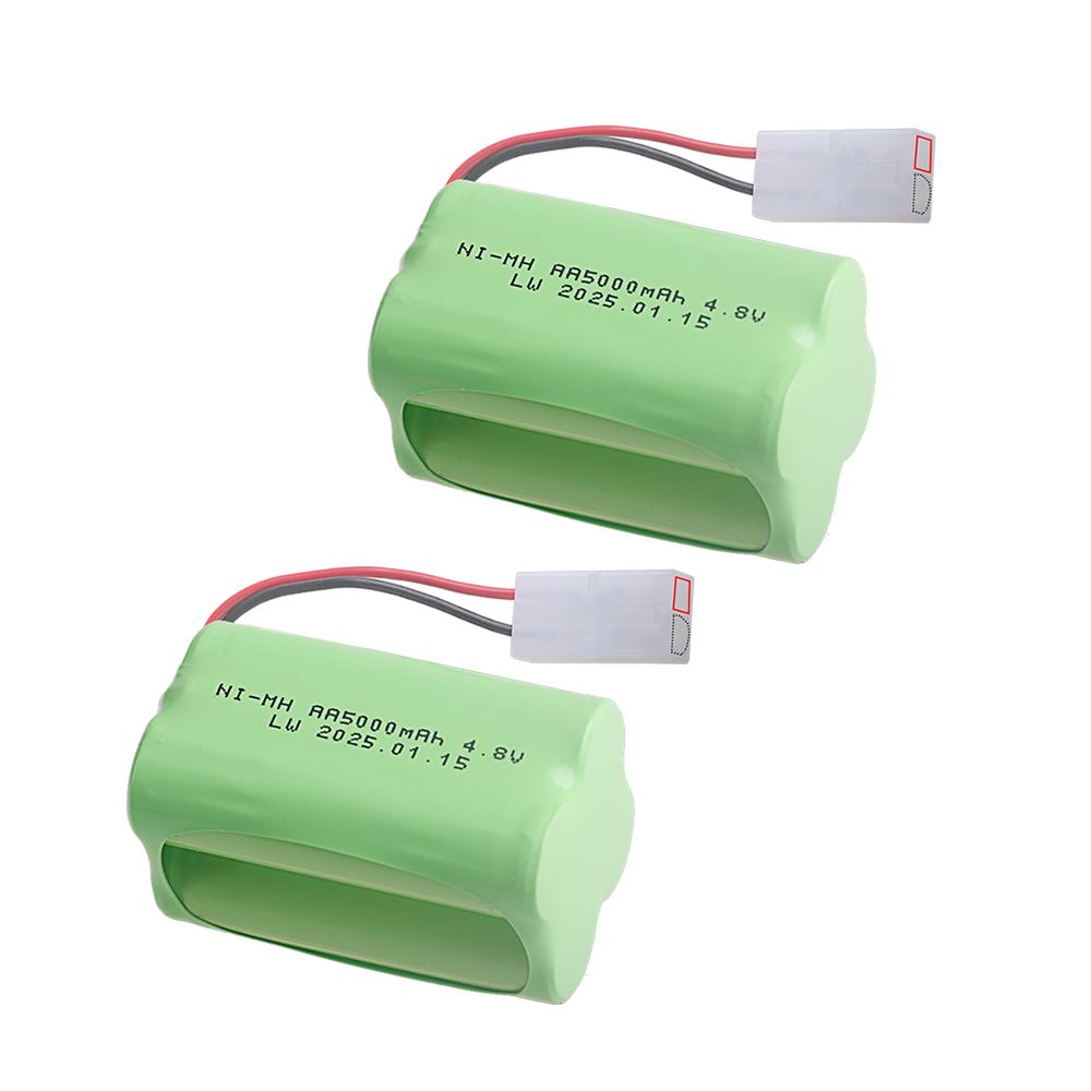 2Pcs 4.8V 5000mah NiMH AA Battery SM/JST/Tamiya-2P PLUG For Rc toys Cars Tank Robot Boats Guns Ni-MH AA 4.8V Rechargeable Battery