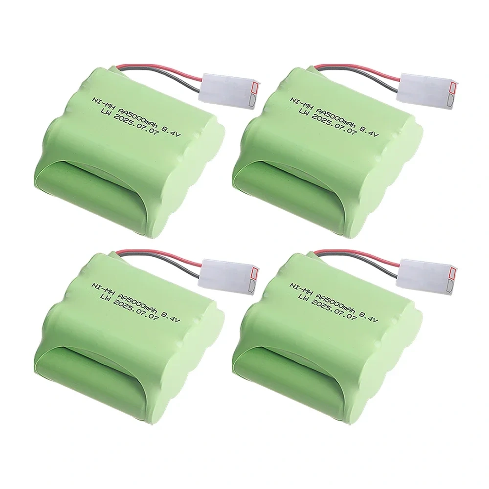 5000mah 8.4V NIMH Battery for RC Electric toy Car Boat Trucks Trains Model Toys Parts AA Ni-MH 8.4v 2400mah Battery Pack 1-5Pcs