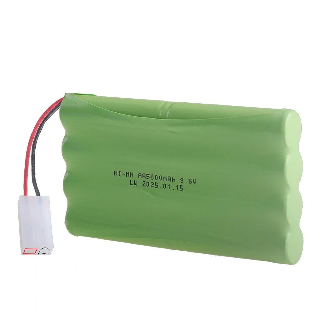 9.6V 5000mah Ni-MH Rechargeable Battery with Tamiya plug and Charger For Rc Cars Tanks Trucks toys NiMH 8*AA 9.6v Batteries Pack