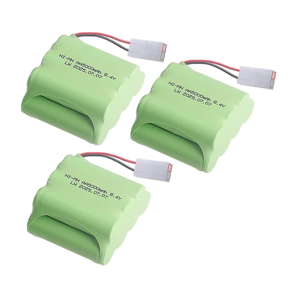 5000mah 8.4V NIMH Battery for RC Electric toy Car Boat Trucks Trains Model Toys Parts AA Ni-MH 8.4v 2400mah Battery Pack 1-5Pcs