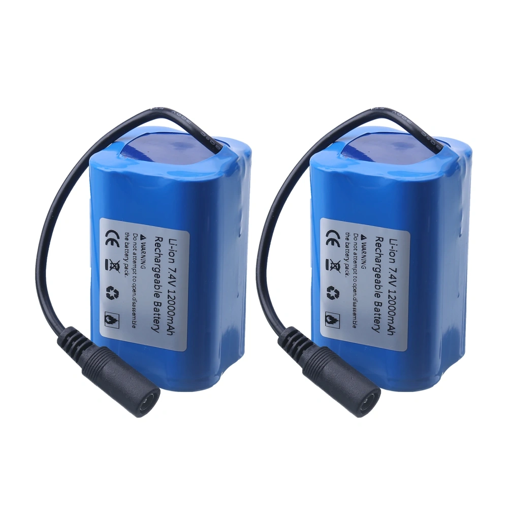 7.4V 12000Mah 6000Mah RC Boats Battery For T188 T888 2011-5 V007 C18 H18 Remote Control Fishing Bait Boat Ship Parts Accessories
