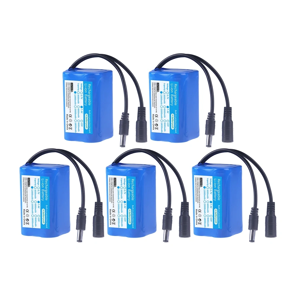 7.4V 12000mAh 21700 Li-ion Battery For T188 T888 2011-5 V007 C18 H18 Remote Control RC Fishing Bait Boat Spare Battery Parts
