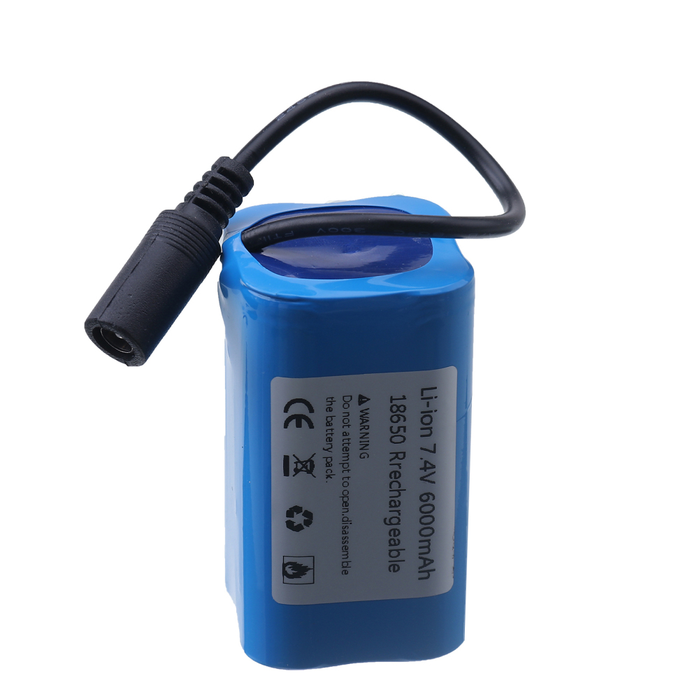 7.4V 6000Mah Battery 3To1 Line ChargerFor T188 T888 2011-5 V007 C18 H18 So on Remote Control RC Fishing Bait Boat Parts