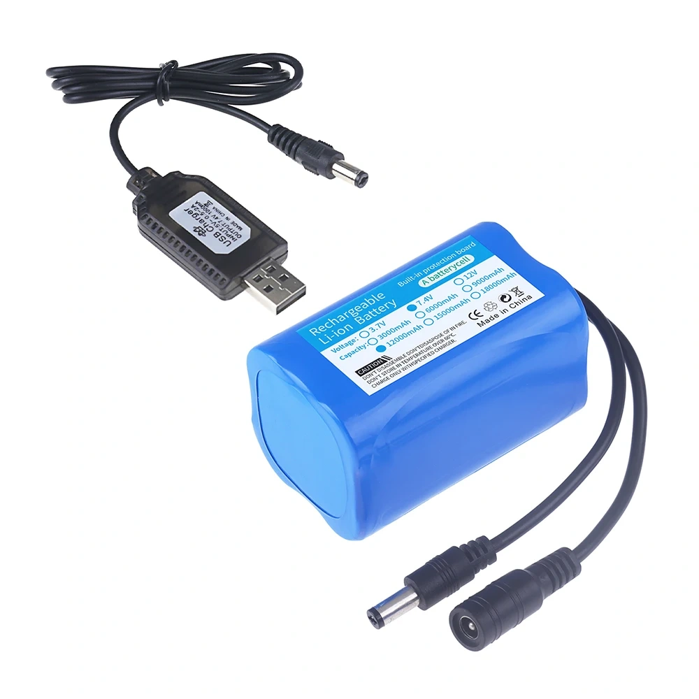 7.4V 12000mAh 21700 Li-ion Battery For T188 T888 2011-5 V007 C18 H18 Remote Control RC Fishing Bait Boat Spare Battery Parts