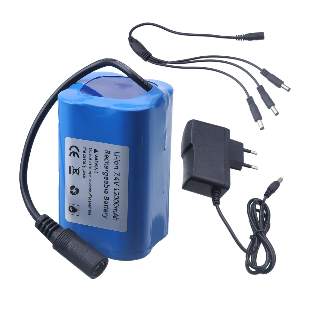 2011-5 T188 T888 C18 V007 Remote Control RC Fishing Hook Bait Boats Ship Spare Battery Parts 7.4V 6000Mah/12000mAh Battery