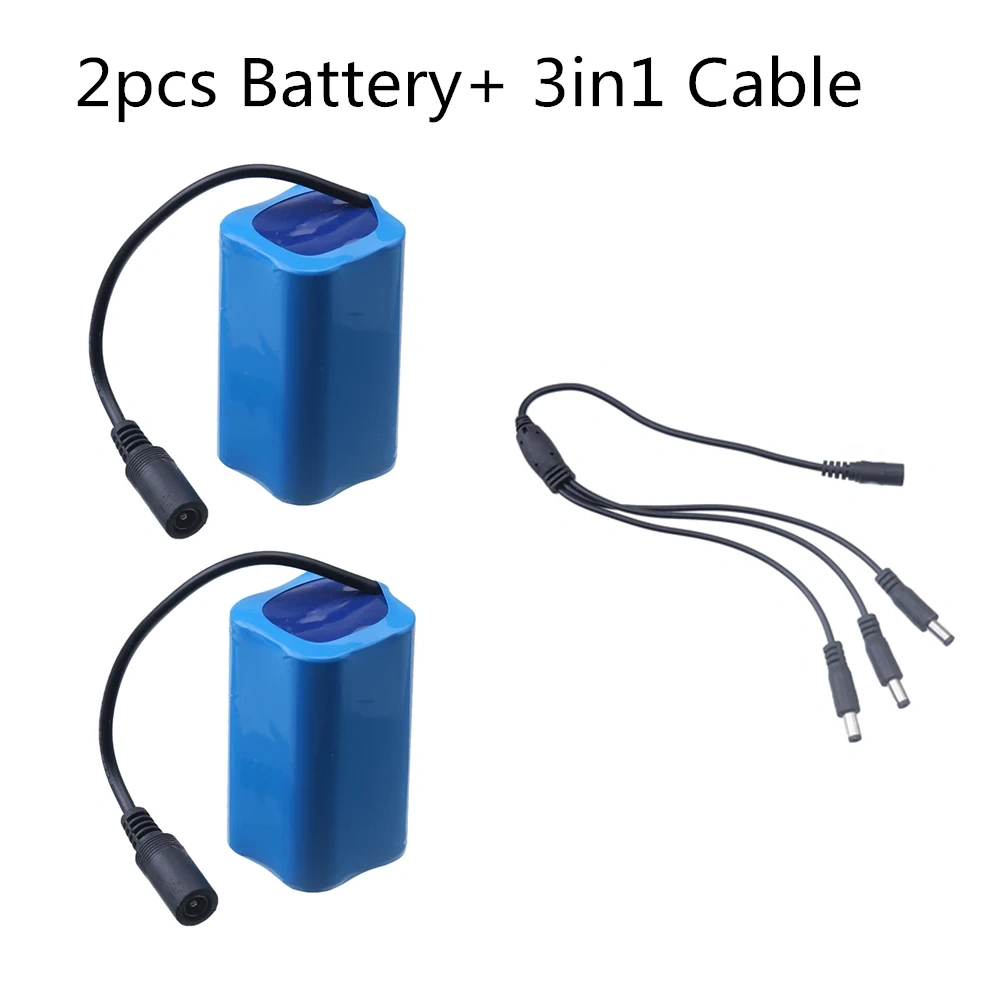 7.4V 6000Mah Battery 3To1 Line ChargerFor T188 T888 2011-5 V007 C18 H18 So on Remote Control RC Fishing Bait Boat Parts
