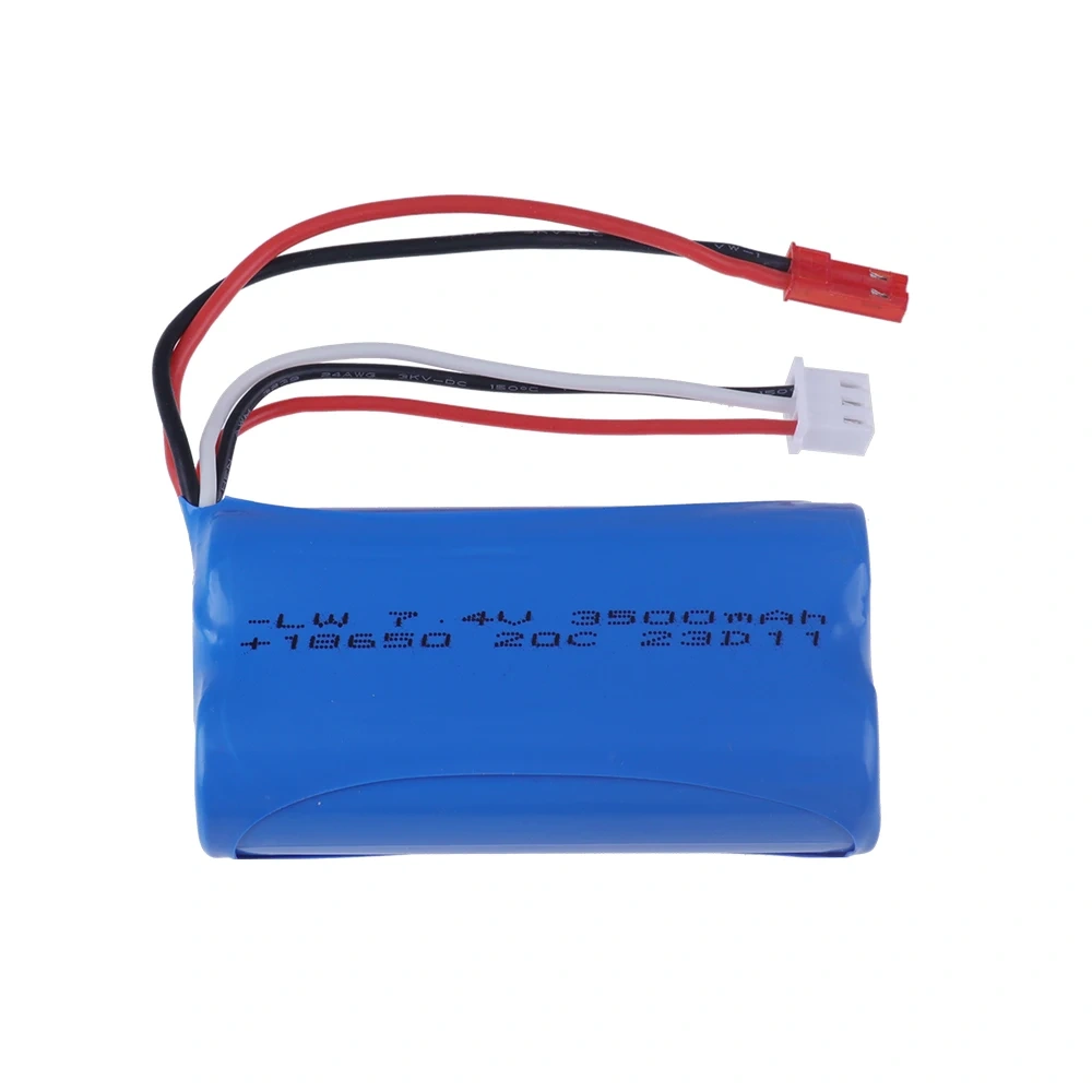 Upgraded 3000mAh to 3500mAh 7.4V 18650 Li-ion Battery With JST Plug and Charger For RC Racing Truck Electric Toys Backup battery