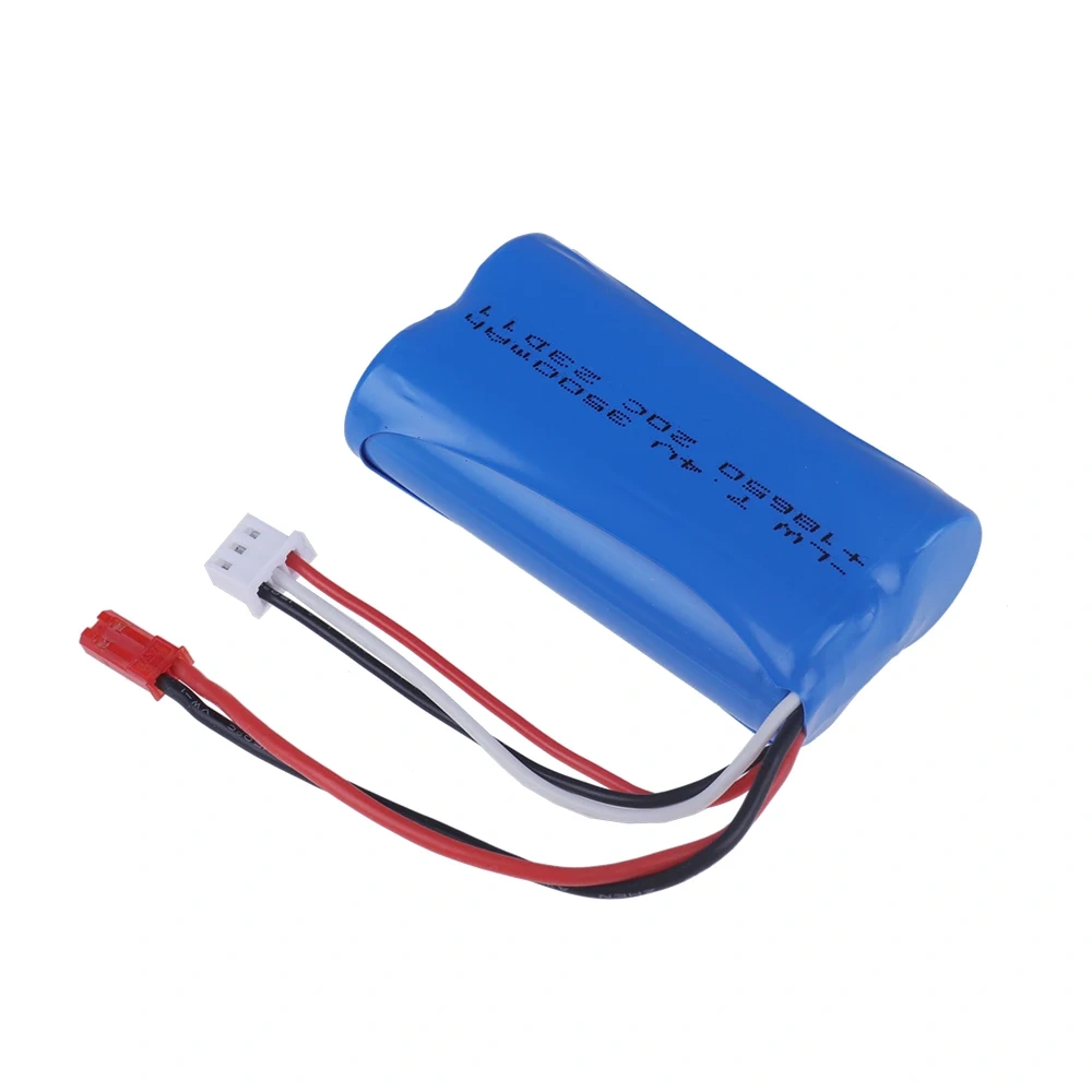 Upgrade 18650 Battery 2S 7.4V 3500mAh Li-ion Battery with JST Plug For HuanQi 957/948/848B/827B/823/955/956 MJX F45/T55 RC Car