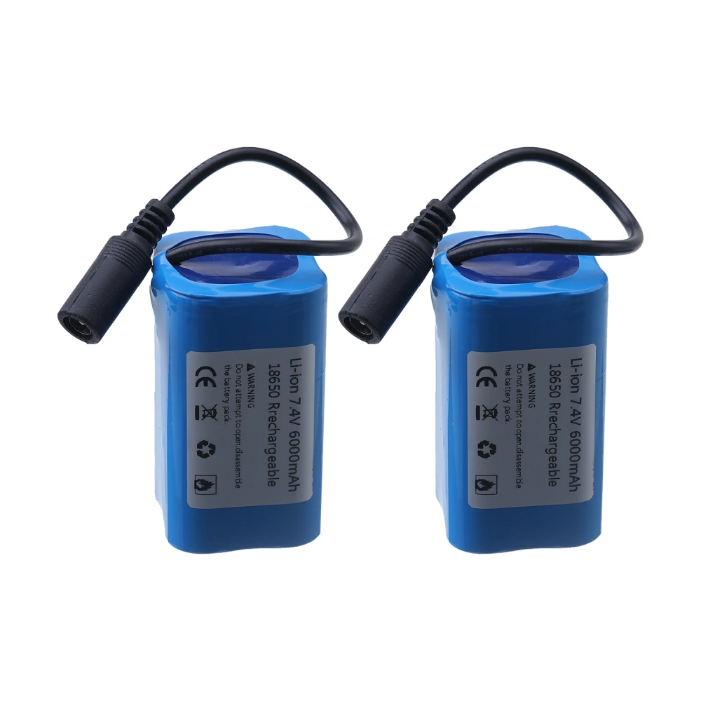 7.4V 6000mAh 21700 Lipo Battery For T188 T888 2011-5 V007 C18 H18 Remote Control RC Fishing Bait Boat Spare Battery Parts