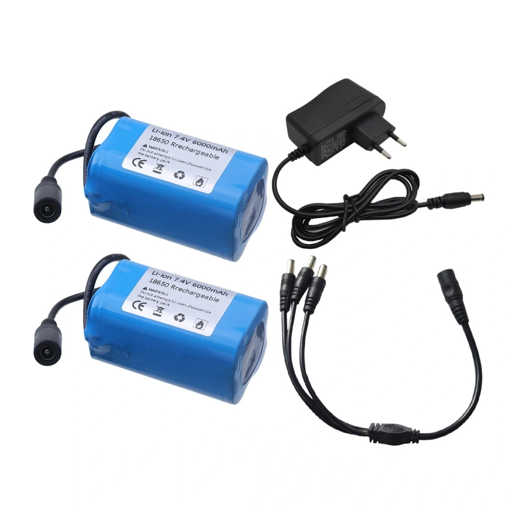 7.4V 6000mAh 21700 Lipo Battery For T188 T888 2011-5 V007 C18 H18 Remote Control RC Fishing Bait Boat Spare Battery Parts
