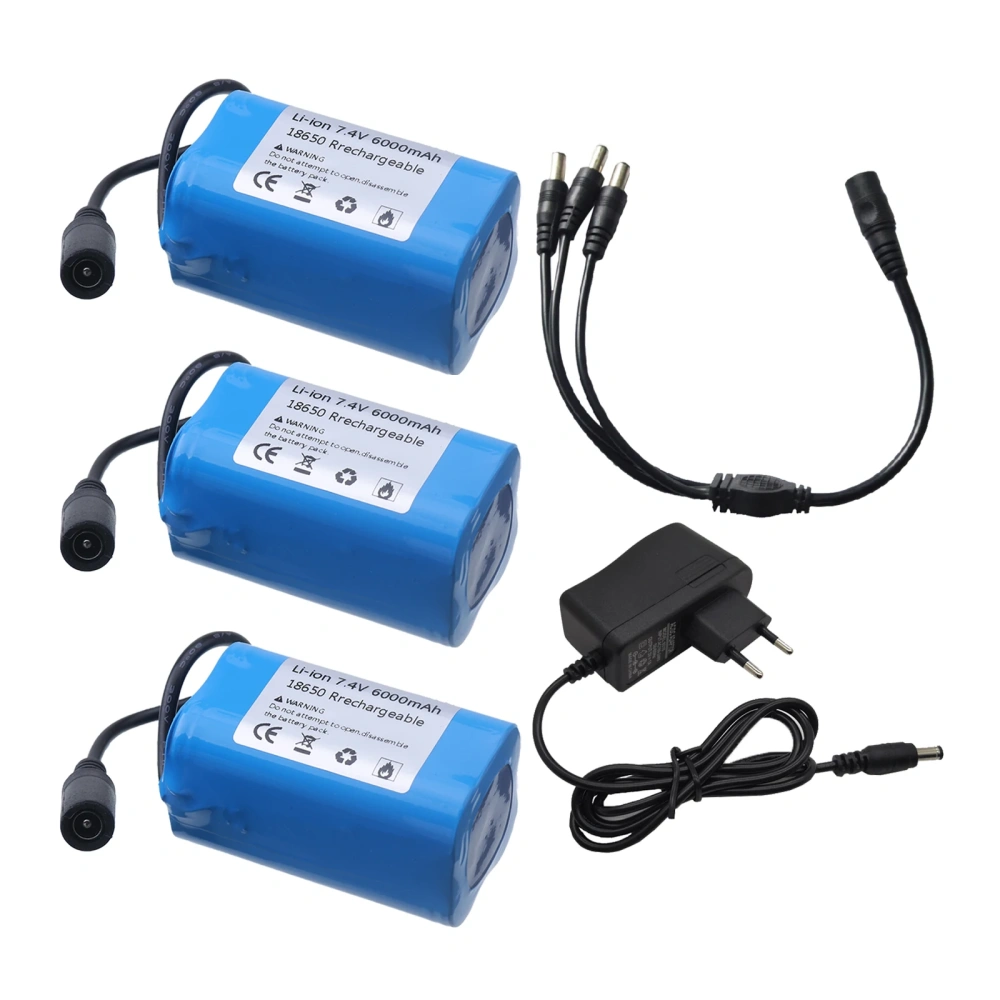 2011-5 T188 T888 C18 V007 Remote Control RC Fishing Hook Bait Boats Ship Spare Battery Parts 7.4V 6000Mah/12000mAh Battery
