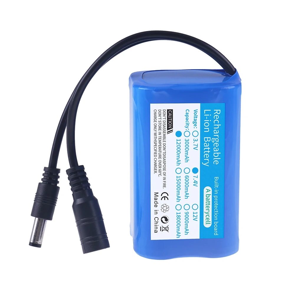 7.4V 12000mAh 21700 Li-ion Battery For T188 T888 2011-5 V007 C18 H18 Remote Control RC Fishing Bait Boat Spare Battery Parts