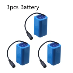 3pcs 6000mah