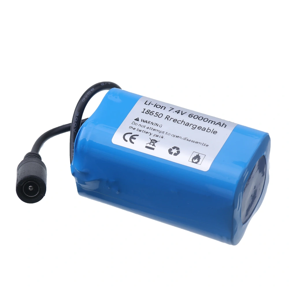 Li-ion 6000mAh 7.4V 2S1P Battery For T188 2011-5 T888 V007 H18 Remote Control Fish Finder Fishing Bait Boat 7.4V Battery Charger