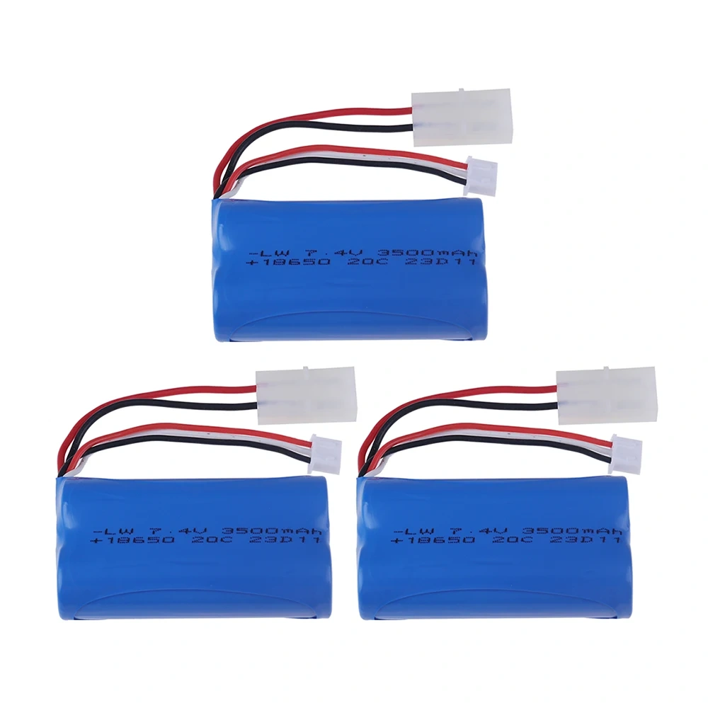 7.4V 3500mAH 25C Li-ion Batery with Tamiya Plug 2S for Remote Control Helicopter Car Trucks Boats Parts 7.4 V 18650 Battery