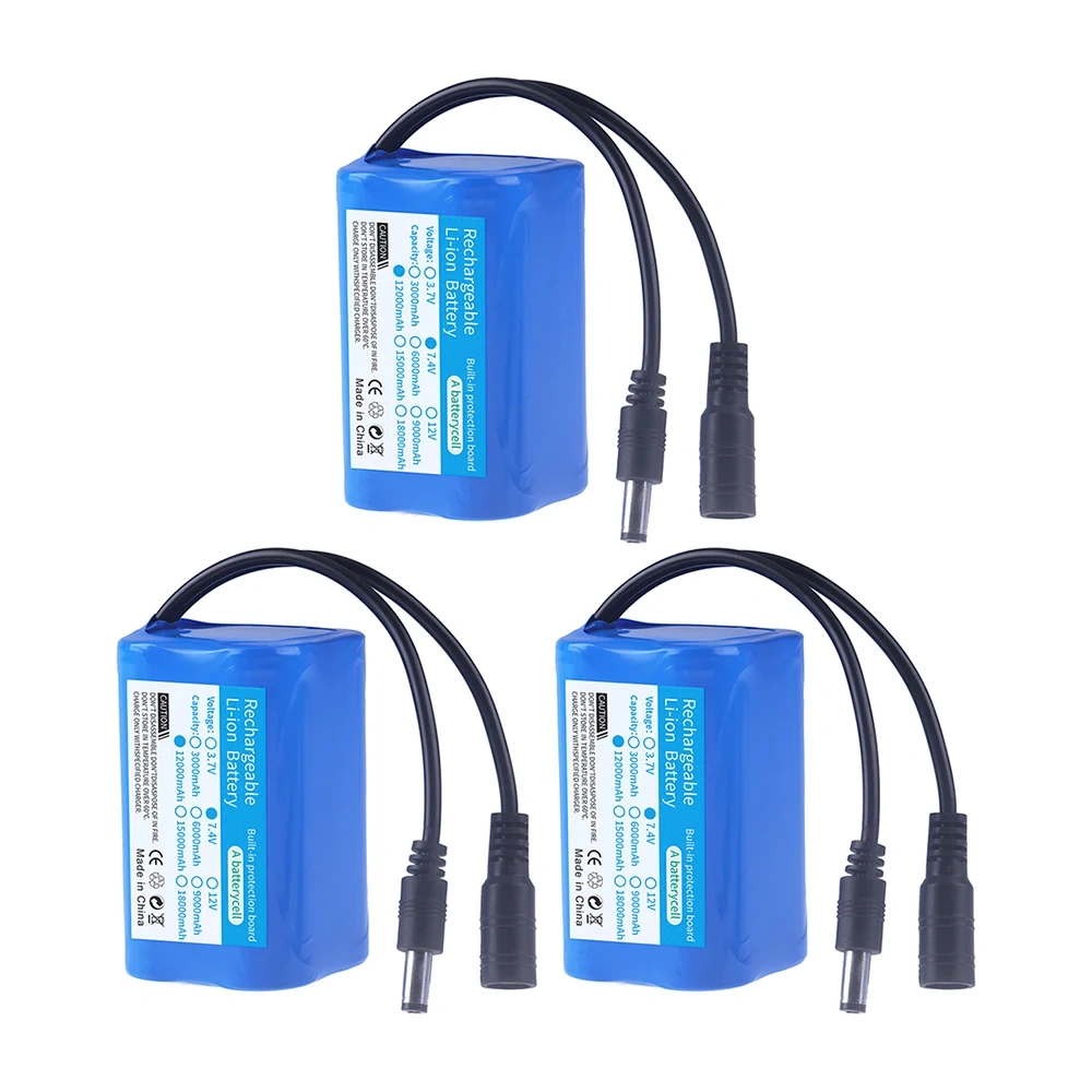 7.4V 12000mAh 21700 Li-ion Battery For T188 T888 2011-5 V007 C18 H18 Remote Control RC Fishing Bait Boat Spare Battery Parts