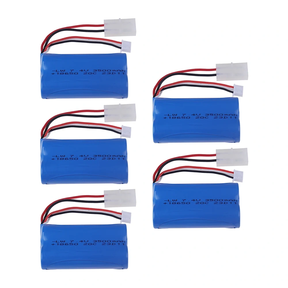 7.4V 3500mAH 25C Li-ion Batery with Tamiya Plug 2S for Remote Control Helicopter Car Trucks Boats Parts 7.4 V 18650 Battery