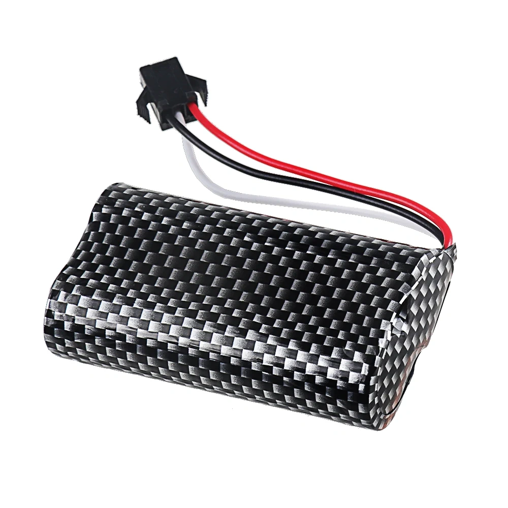 7.4V 5200mAh Li-ion Battery with SM-3P Plug For MN99S MN82 MN90 MN128 MN78 LC79 Remote Control Car Battery Parts 2S 18650 20C