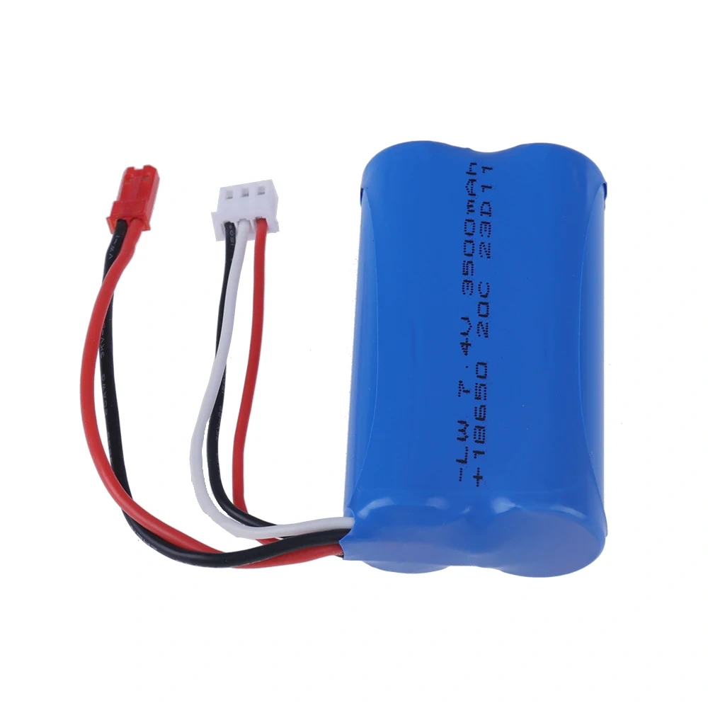 Upgraded 3000mAh to 3500mAh 7.4V 18650 Li-ion Battery With JST Plug and Charger For RC Racing Truck Electric Toys Backup battery