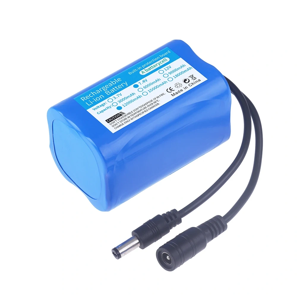 7.4V 12000mAh 21700 Li-ion Battery For T188 T888 2011-5 V007 C18 H18 Remote Control RC Fishing Bait Boat Spare Battery Parts