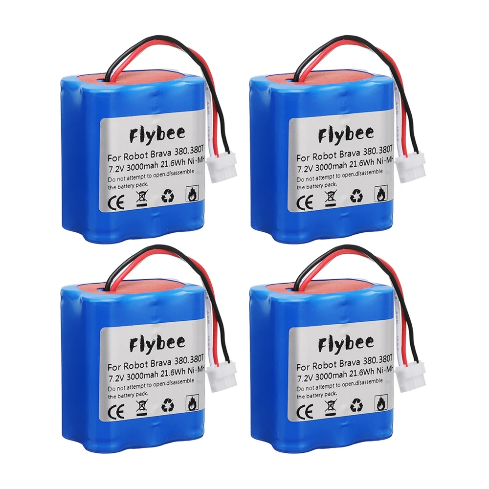 Original 7.2V Battery for iRobot Roomba Braava 380 380T Mint 5200c Ni-MH 2500mah Upgrade 3000mAh 3.0Ah 7.2v Rechargeable battery
