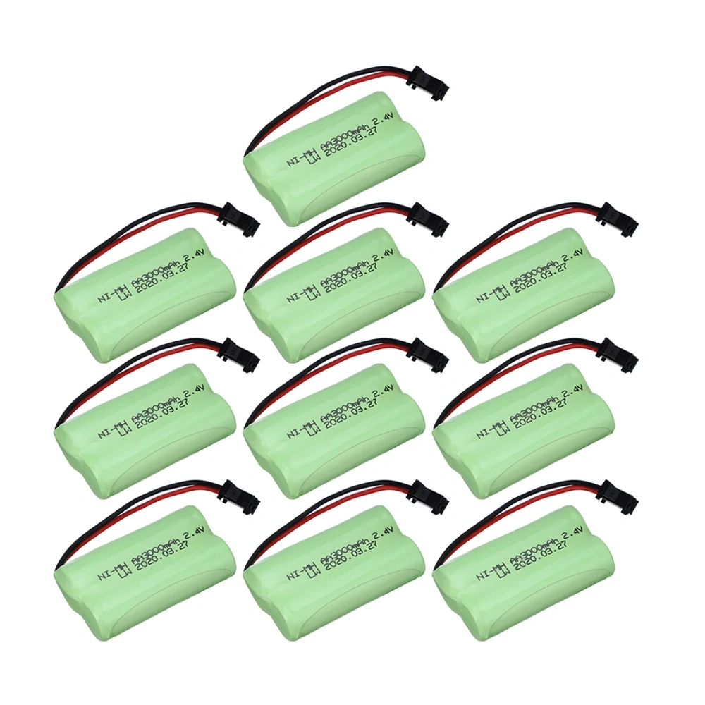 2.4v 3000mah NiMH Battery For Remote control racing trucks tanks Robot Boat Gun AA 3000mah 2.4v Rechargeable Battery for rc car