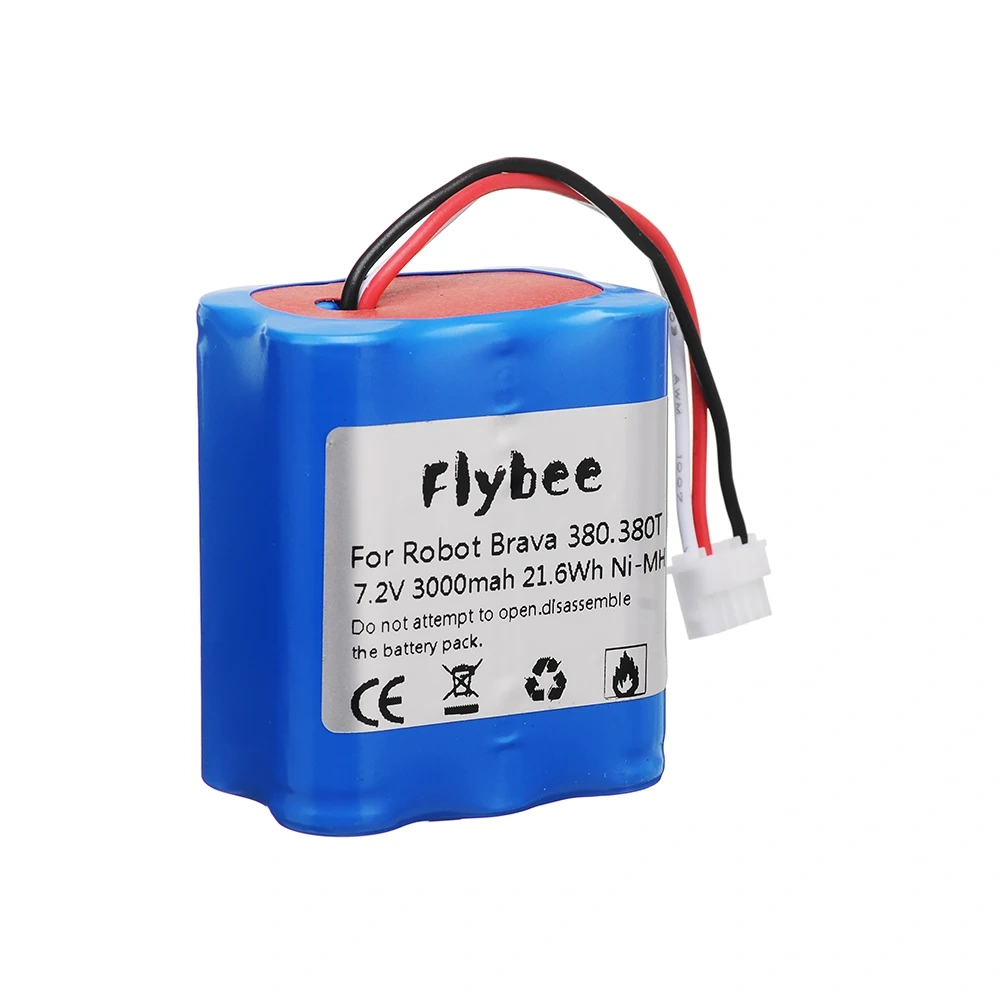 Original 7.2V Battery for iRobot Roomba Braava 380 380T Mint 5200c Ni-MH 2500mah Upgrade 3000mAh 3.0Ah 7.2v Rechargeable battery