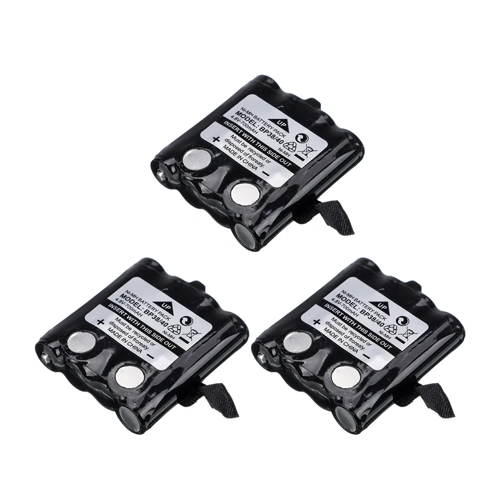 4.8V 700MAH Ni-MH Rechargeable Battery For Uniden BP-38 BP-40 BT-1013 BT-537 Radio battery For MOTOROLA TLKR T6 T7 T8 Cordless