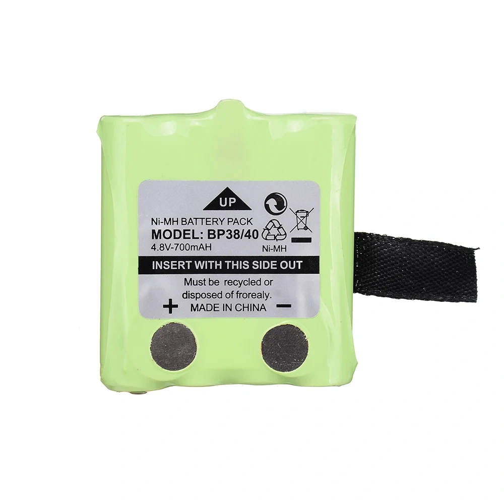 4.8V 700MAH Ni-MH Rechargeable Battery Pack For Uniden BP-38 BP-40 BT-1013 BT-537 FRS-008 BT-1013 GMR FRS 2-Way Radio Batteries