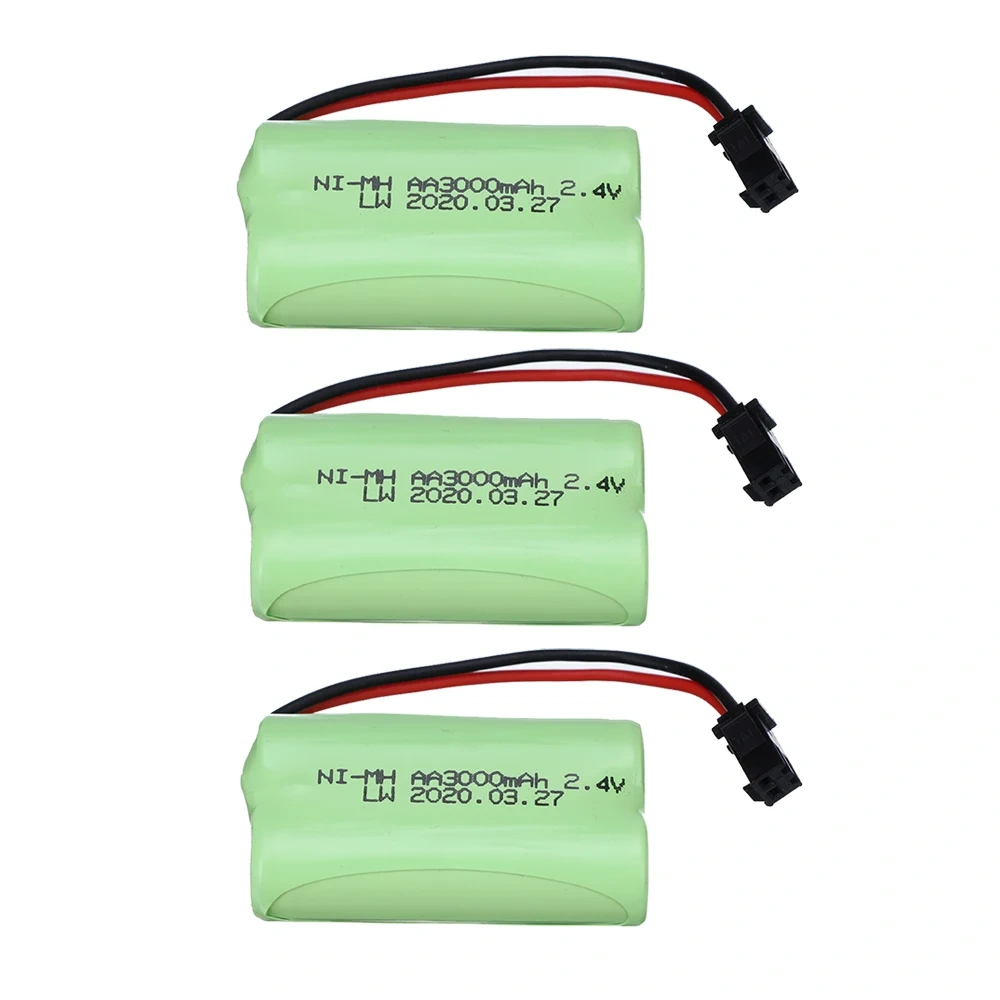 2.4v 3000mah NiMH Battery For Remote control racing trucks tanks Robot Boat Gun AA 3000mah 2.4v Rechargeable Battery for rc car