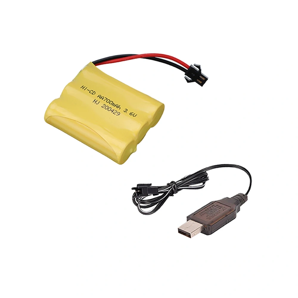 3.6V 700mah NiCD Aa Battery / 3.6V Charger Sets For Rc toys Cars Trucks Tank Robot Boat Gun 3* AA 700mah 3.6v Nicd Battery