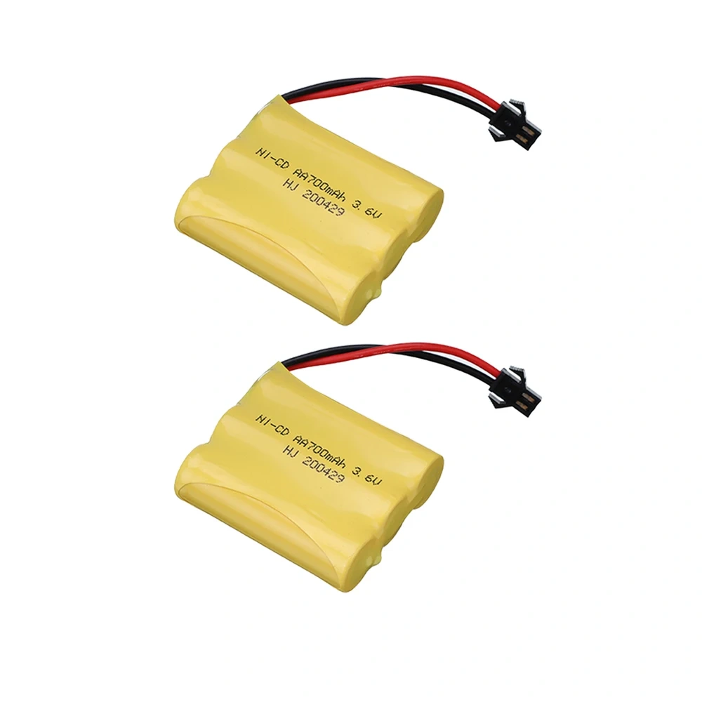 3.6V 700mah AA NI-CD Battery + 3.6V Charger Set For Electric Toys Car Truck Ship Robot Model AA 3.6V Rechargeable Battery Pack