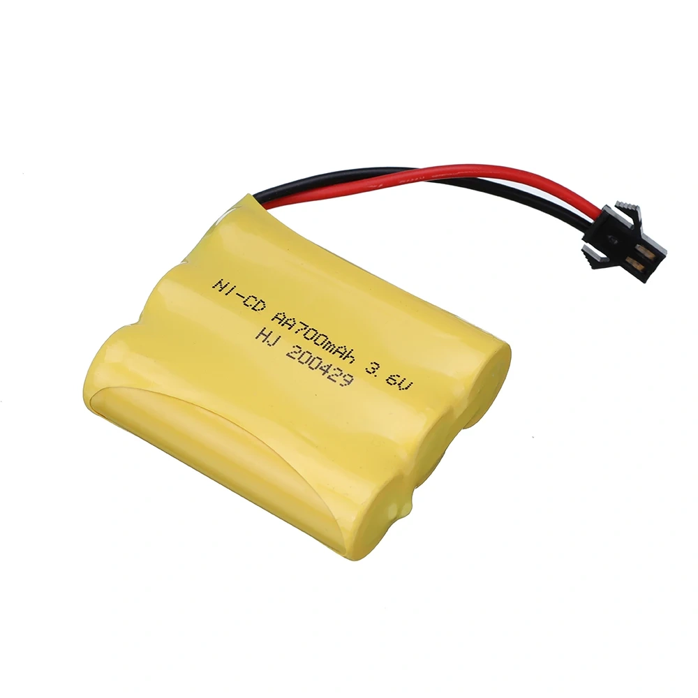 2-10pcs Ni-CD 3.6V 700mah Rechargeable Battery For Rc toys Cars Trucks Tank Robot Boat Gun 3*AA 700mah 3.6v Nicd Battery SM Plug