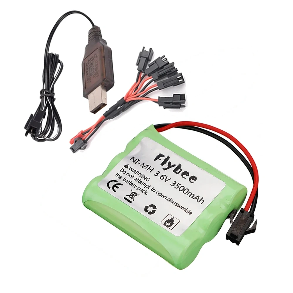 Ni-MH 3.6V 3500mAh Battery 3*AA Remote Control Toys Off-road Racing Car 3.6V Battery Truck Train Boats Tanks RC Toy battery pack