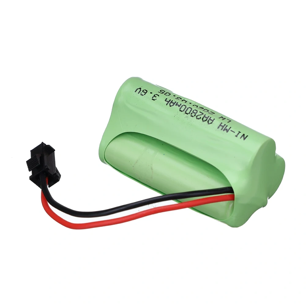 3.6V NI-MH Battery AA nimh 2800mah 3.6V Rechargeable Batteries Pack SM plug For Rc Toys Racing Car Truck vehicle battery spare