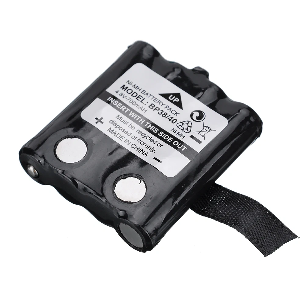 4.8V 700MAH Ni-MH Rechargeable Battery Pack For Uniden BP-38 BP-40 BT-1013 BT-537 FRS-008 BT-1013 GMR FRS 2-Way Radio Batteries