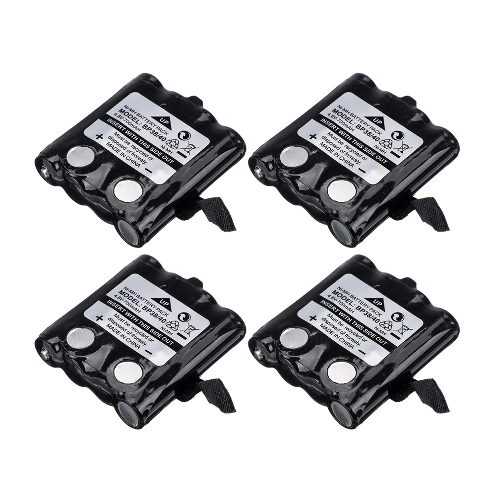 4.8V 700MAH Ni-MH Rechargeable Battery Pack For Uniden BP-38 BP-40 BT-1013 BT-537 FRS-008 BT-1013 GMR FRS 2-Way Radio Batteries