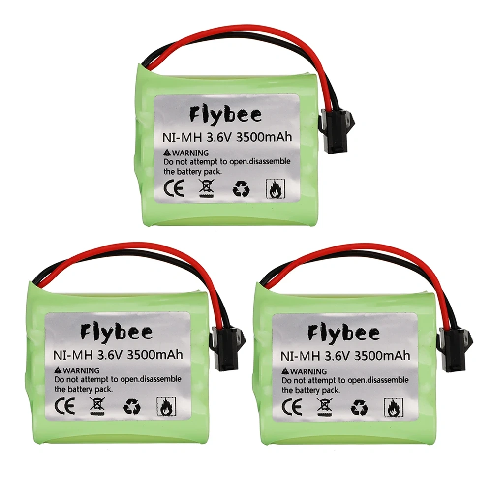3.6V Ni-MH Battery AA 3000mah 3500mah Remote Control Toys Car Battery Trucks Trains Ship Tanks Remote Control Toy battery pack