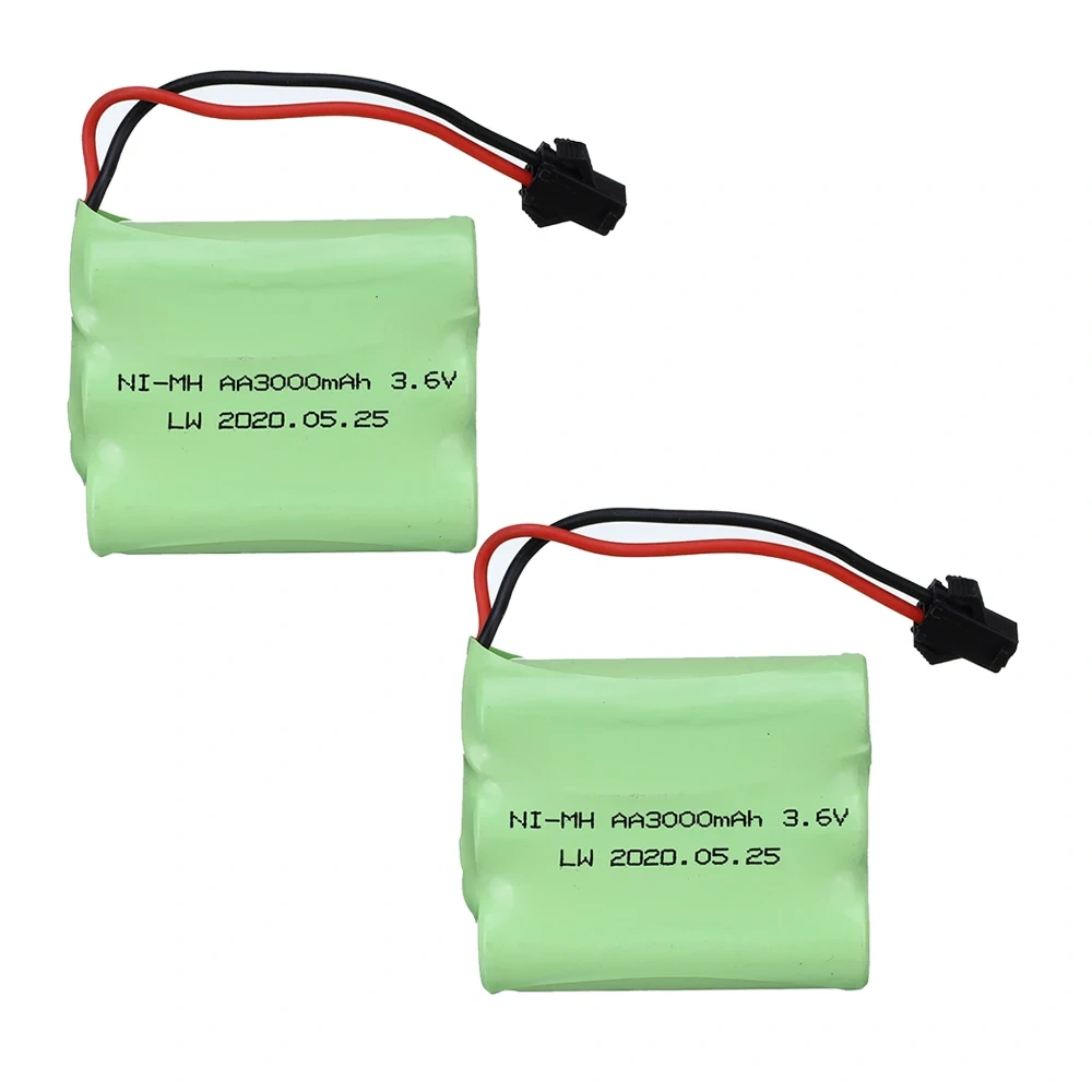 3.6v NiMH Battery For Rc toy Car trucks Tanks Trains Robot Boat Gun upgrade Ni-MH AA 3000mAh 3.6v Rechargeable Battery pack