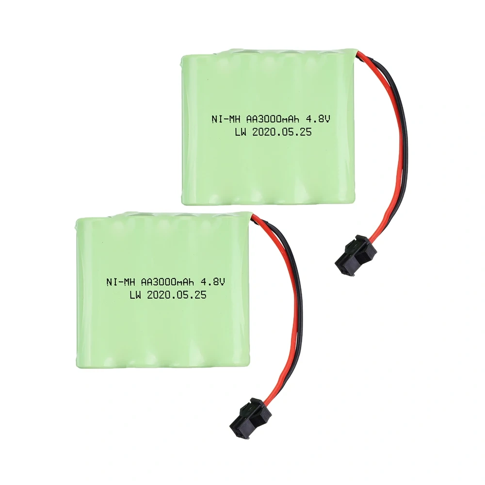 4.8v 3000mah Battery + USB Charger For Rc Cars Tanks Robots Boats Truck Guns toys NiMH AA 4.8v Rechargeable Battery Pack