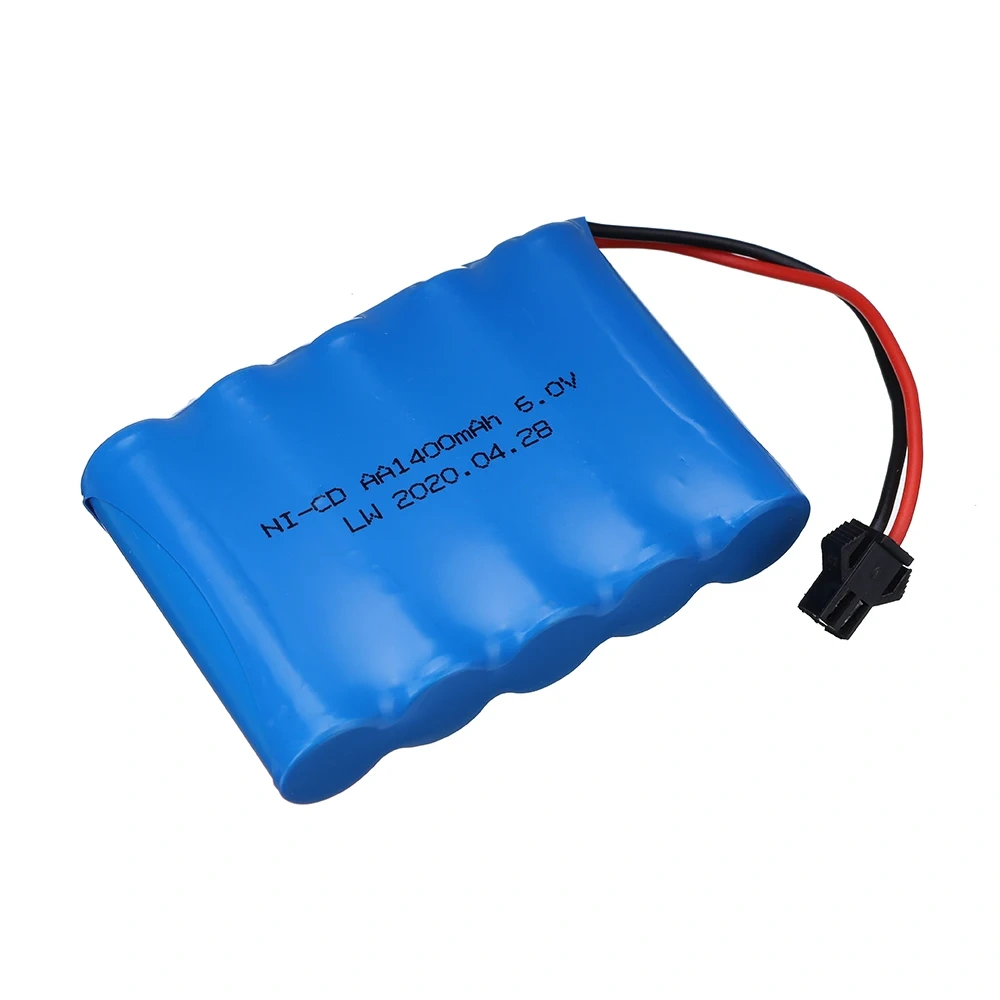 6v 1400mAh NICD Battery Pack and Charger For RC Toys Cars Boats Robots Tanks Gun AA 700mAh 6v Rechargeable Battery Pack SM Plug